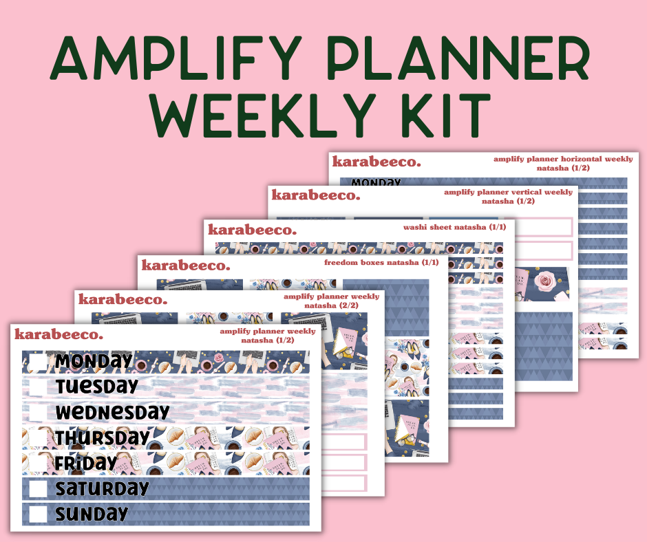 Amplify Planner Stickers | Weekly Kit | Natasha