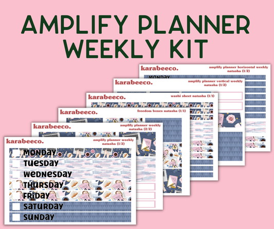 Amplify Planner Stickers | Weekly Kit | Natasha