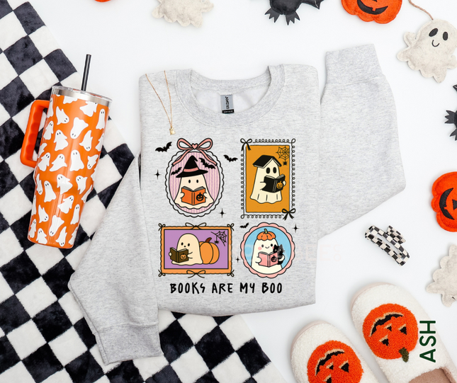 Gildan Crewneck | Books are my Boo [h004]
