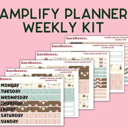 Amplify Planner Stickers | Weekly Kit | Martha