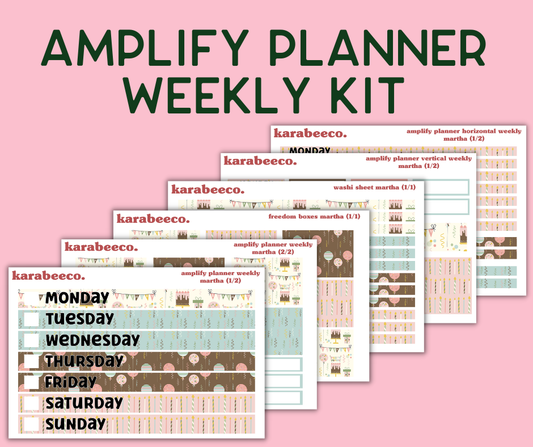 Amplify Planner Stickers | Weekly Kit | Martha