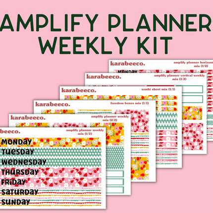 Amplify Planner Stickers | Weekly Kit | Mia