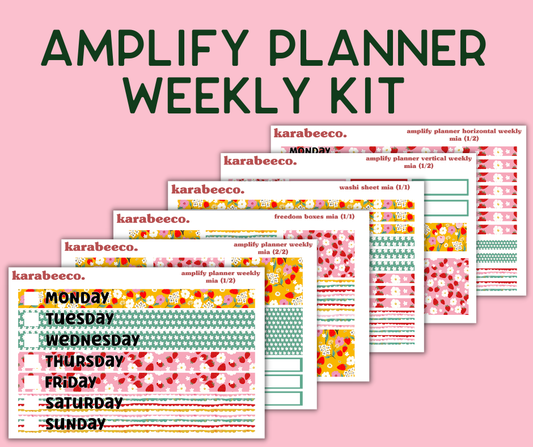 Amplify Planner Stickers | Weekly Kit | Mia