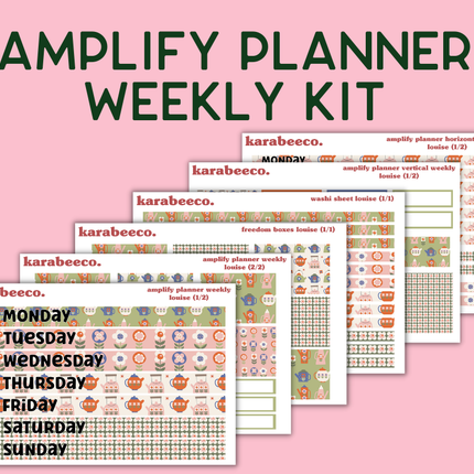 Amplify Planner Stickers | Weekly Kit | Louise
