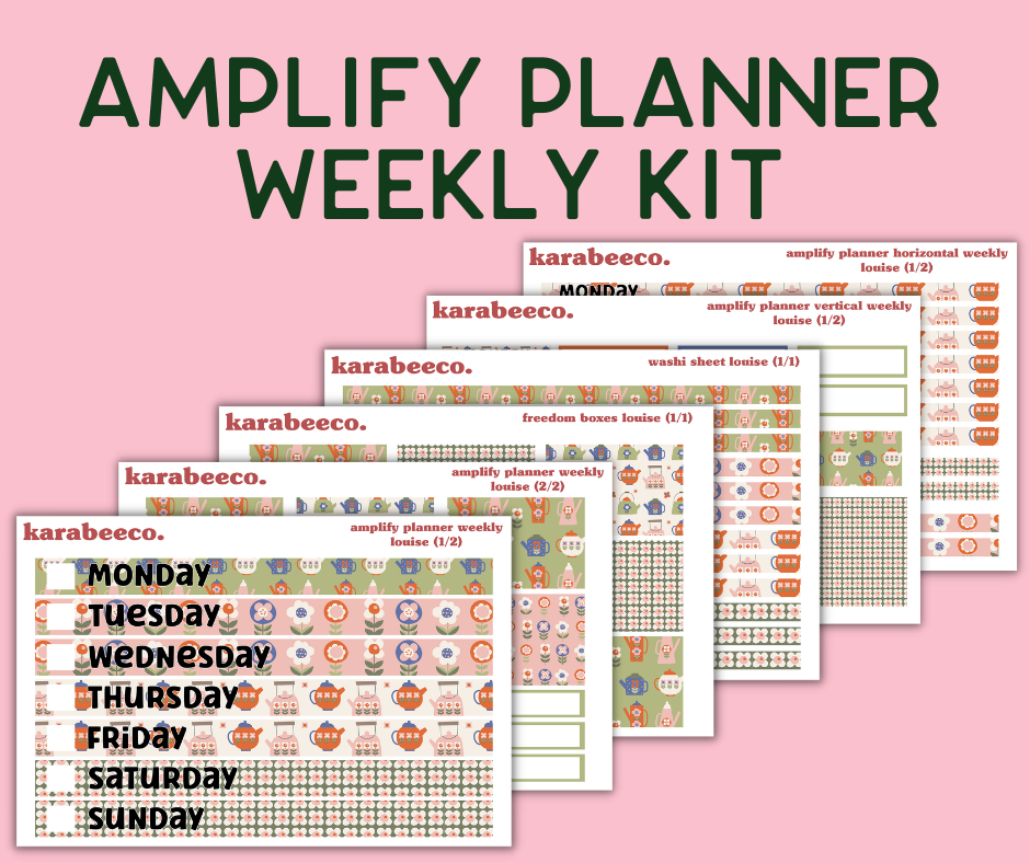 Amplify Planner Stickers | Weekly Kit | Louise