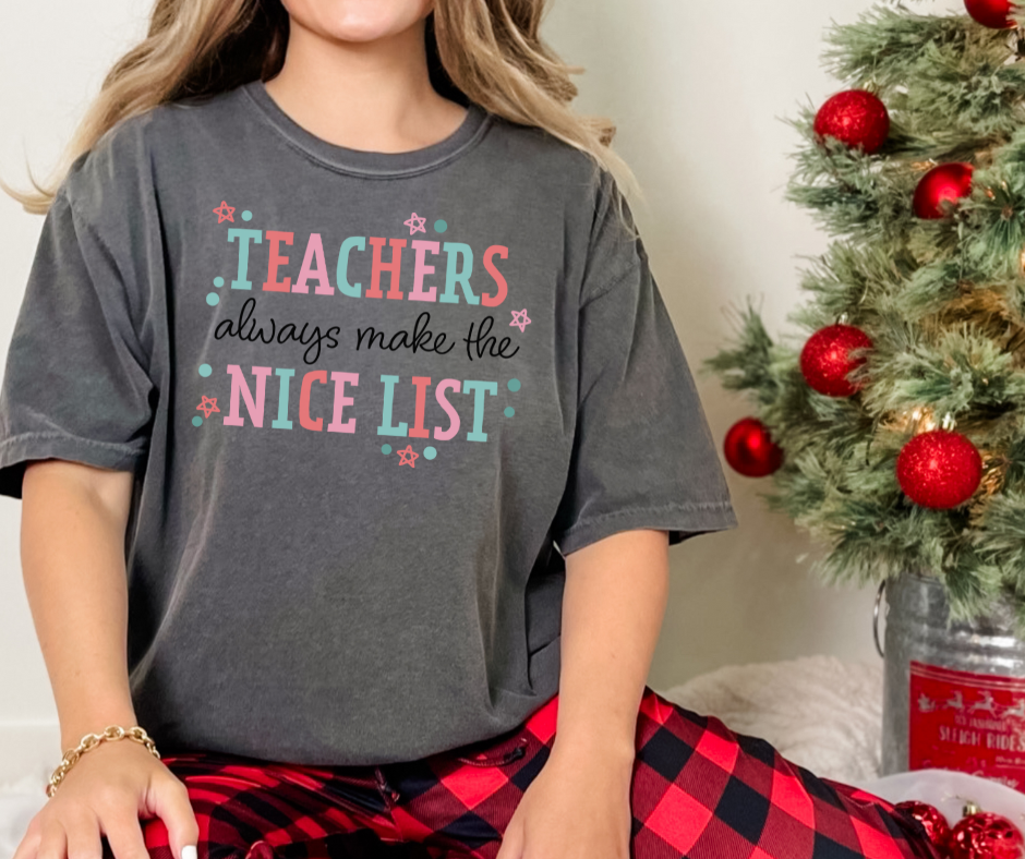 Comfort Colors Tee | Teachers Always Make the Nice List [640]