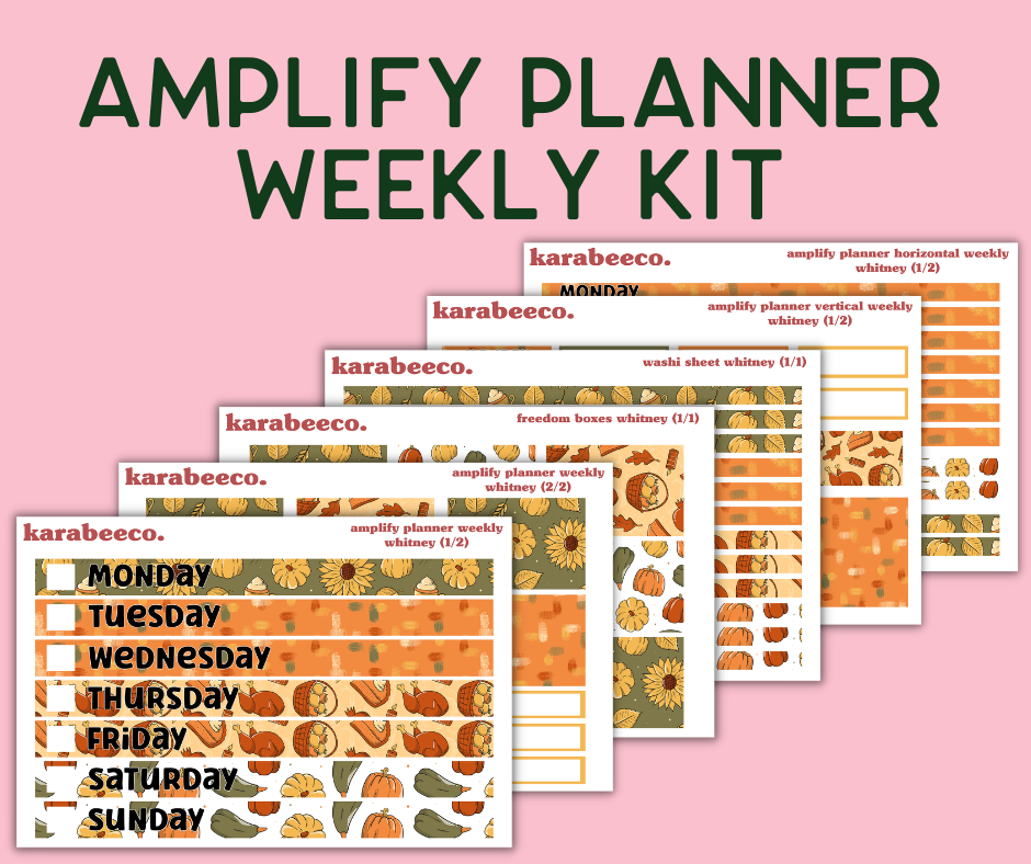 Amplify Planner Stickers | Weekly Kit | Whitney