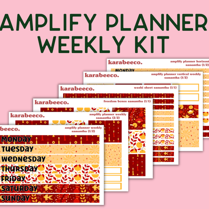 Amplify Planner Stickers | Weekly Kit | Samantha