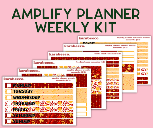 Amplify Planner Stickers | Weekly Kit | Samantha