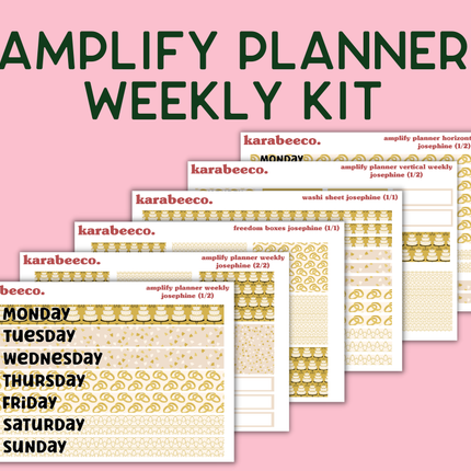 Amplify Planner Stickers | Weekly Kit | Josephine