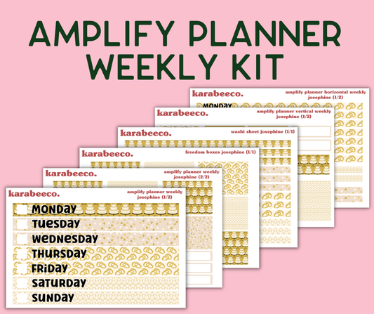 Amplify Planner Stickers | Weekly Kit | Josephine