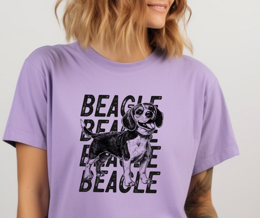 Comfort Colors Tee | Beagle Retro T Shirt [094]