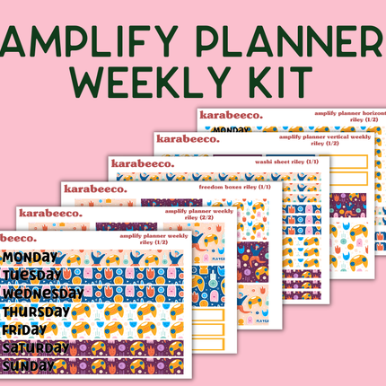 Amplify Planner Stickers | Weekly Kit | Riley