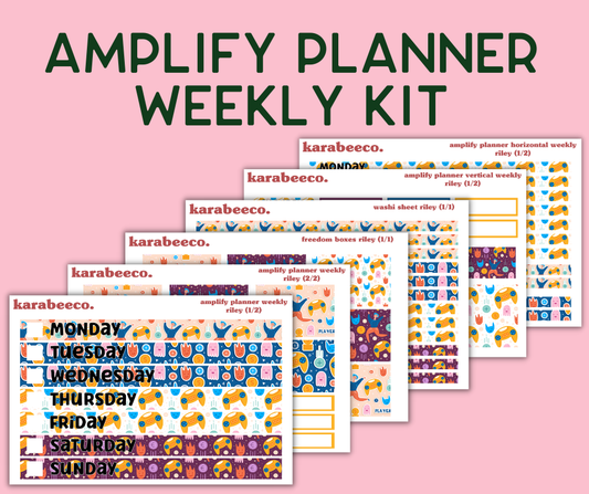 Amplify Planner Stickers | Weekly Kit | Riley