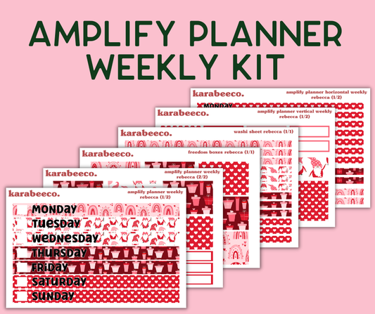 Amplify Planner Stickers | Weekly Kit | Rebecca