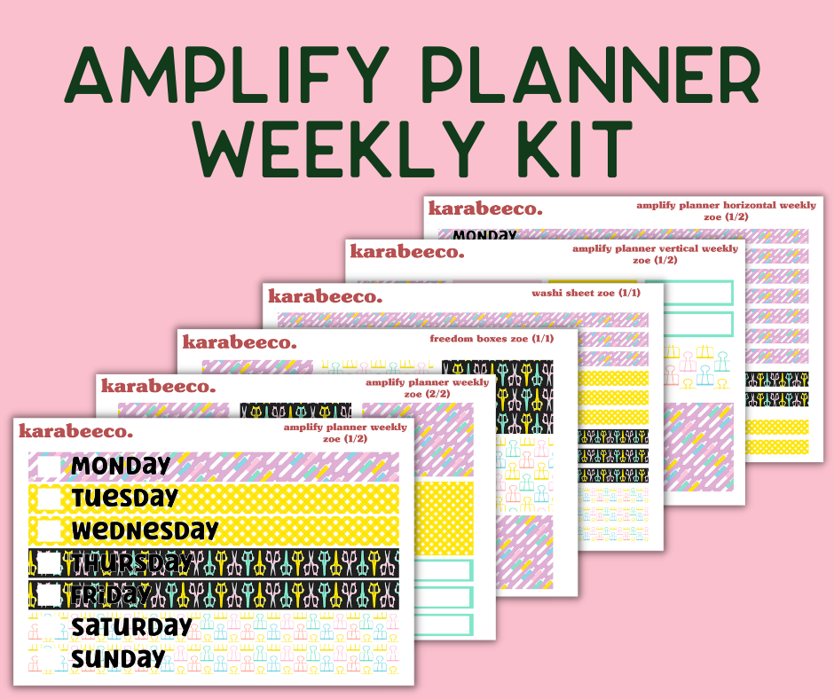 Amplify Planner Stickers | Weekly Kit | Zoe