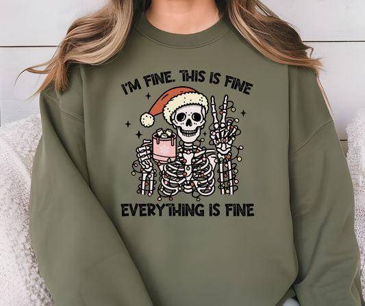 Gildan Crewneck | This is Fine Christmas [638]