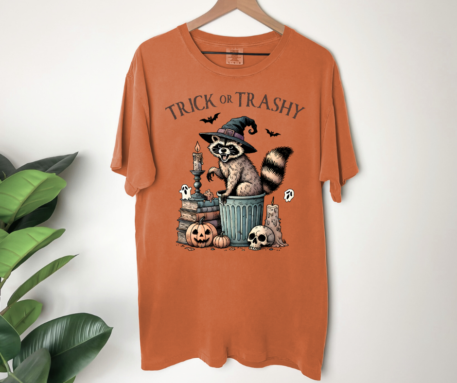 Comfort Colors Tee | Trick or Trashy Raccoon [397]