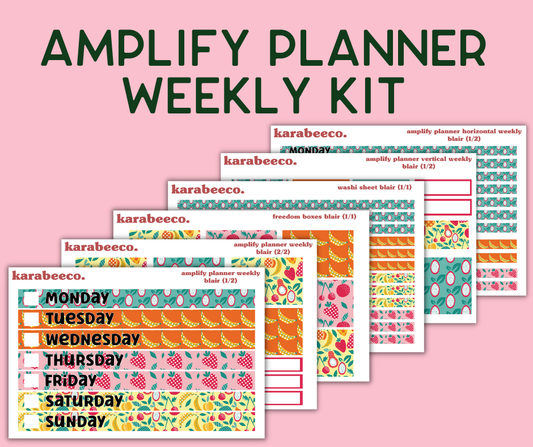 Amplify Planner Stickers | Weekly Kit | Blair