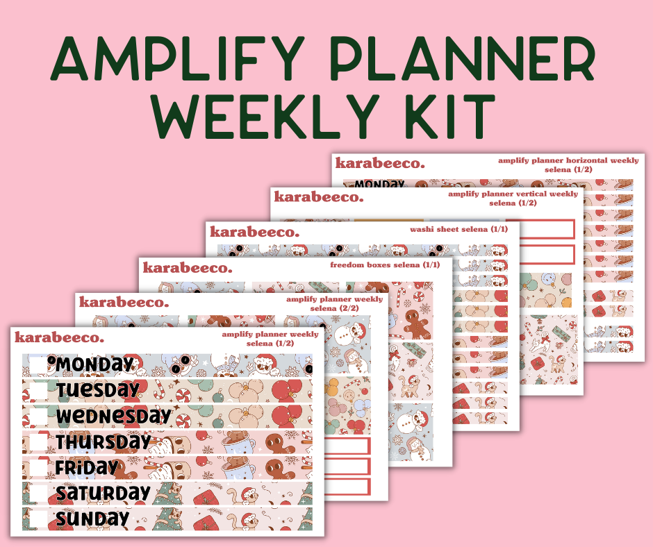 Amplify Planner Stickers | Weekly Kit | Selena