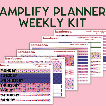 Amplify Planner Stickers | Weekly Kit | Grace