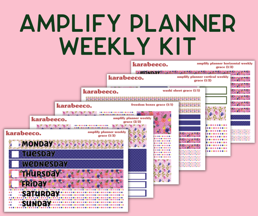 Amplify Planner Stickers | Weekly Kit | Grace