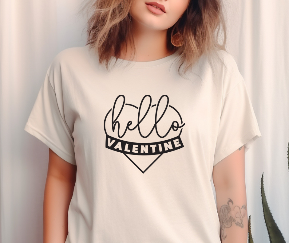 Comfort Colors Tee | Hello Valentine [051]