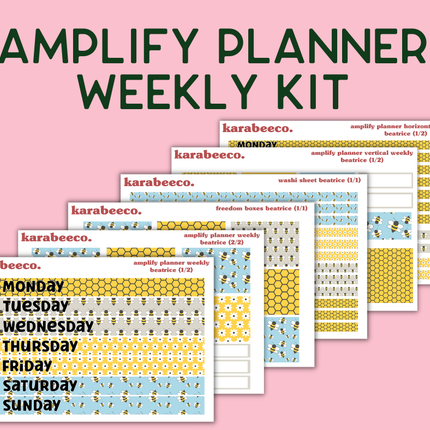 Amplify Planner Stickers | Weekly Kit | Beatrice