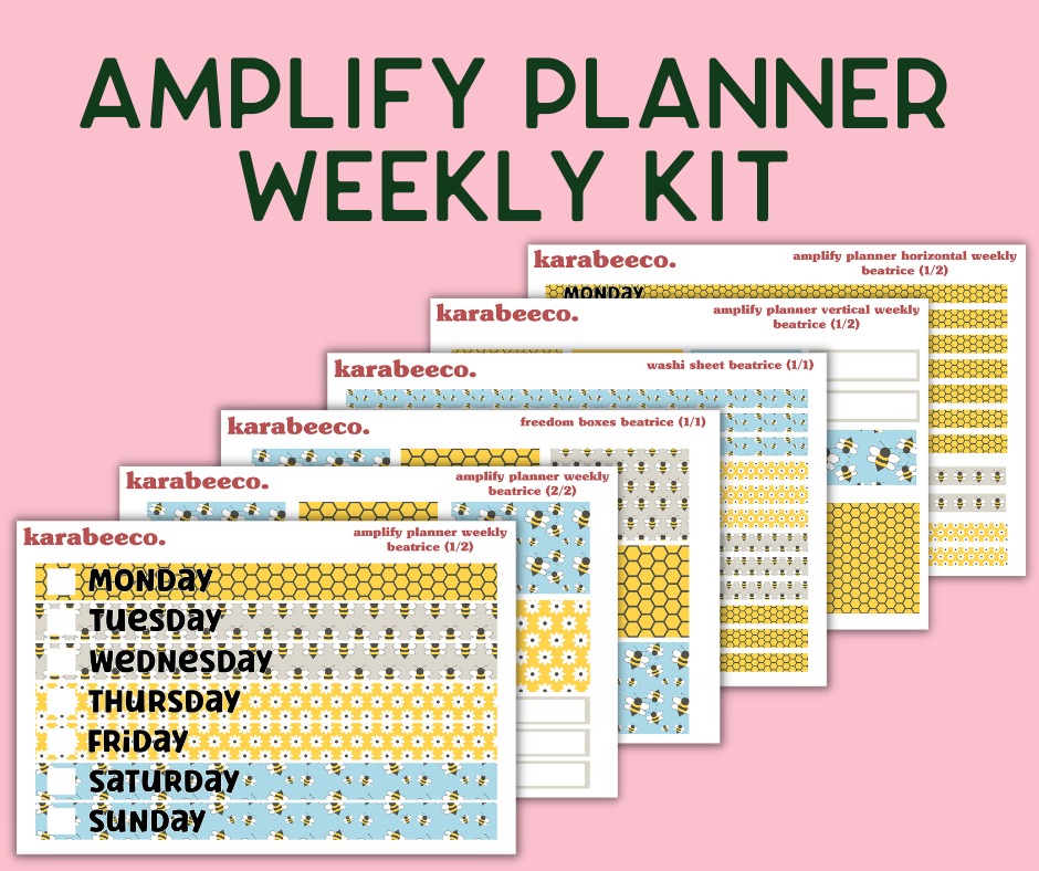 Amplify Planner Stickers | Weekly Kit | Beatrice