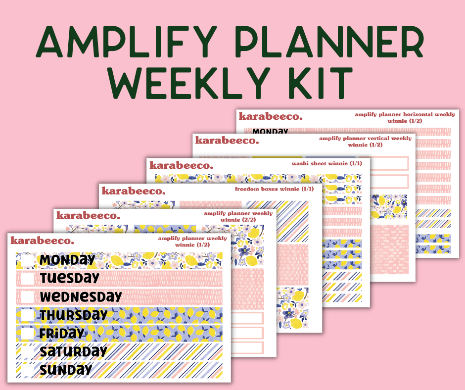 Amplify Planner Stickers | Weekly Kit | Winnie