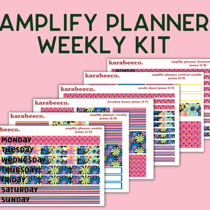 Amplify Planner Stickers | Weekly Kit | Jenna