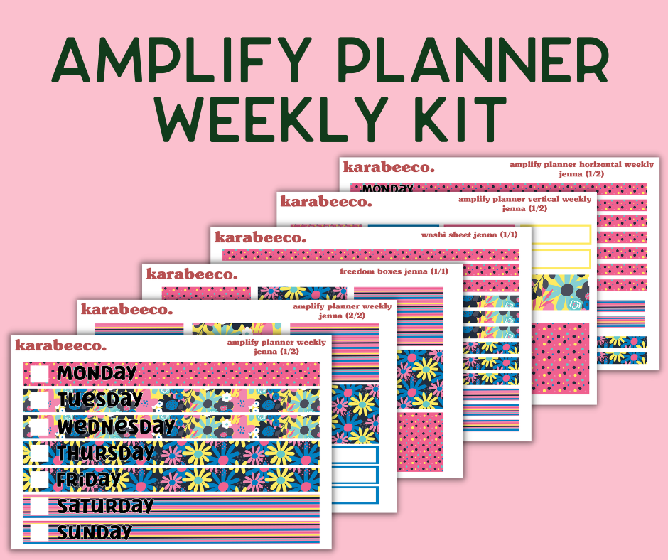 Amplify Planner Stickers | Weekly Kit | Jenna