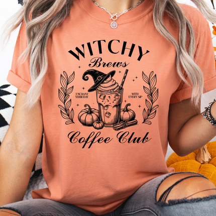 Comfort Colors Tee | Witches Brew Coffee Club [406]