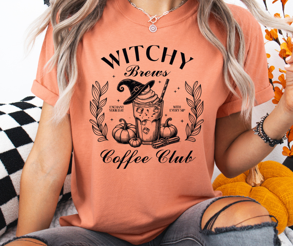 Comfort Colors Tee | Witches Brew Coffee Club [406]