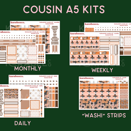 Bristol Hobonichi Sticker Kit | Cousin A5, Techo A6, Weeks