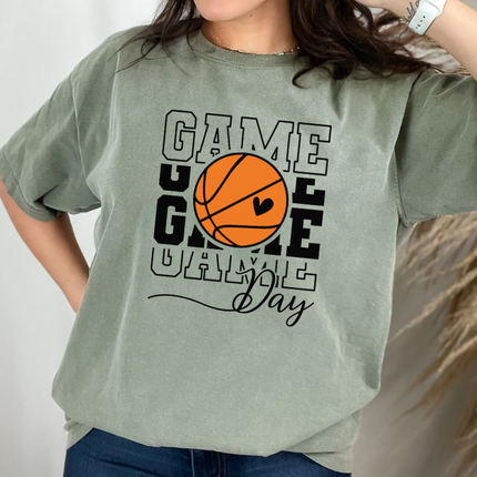 Comfort Colors Pocket Tee | Basketball Game Day [619]