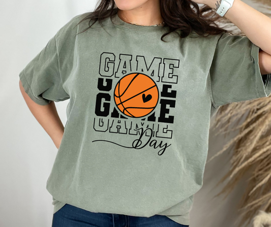 Comfort Colors Pocket Tee | Basketball Game Day [619]