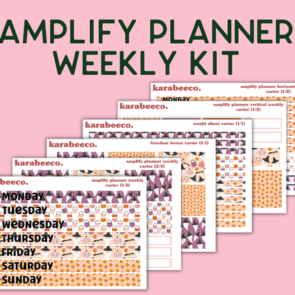 Amplify Planner Stickers | Weekly Kit | Carter