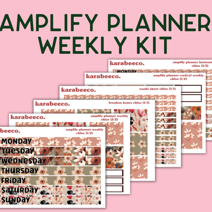 Amplify Planner Stickers | Weekly Kit | Chloe
