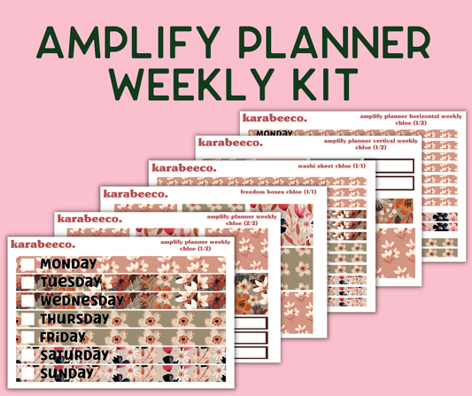 Amplify Planner Stickers | Weekly Kit | Chloe