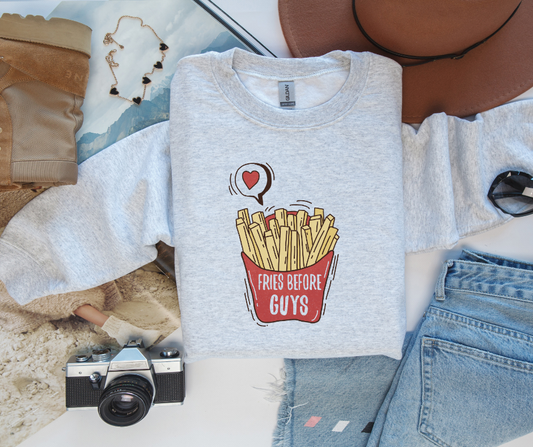 Gildan Crewneck | Fries Before Guys [018]