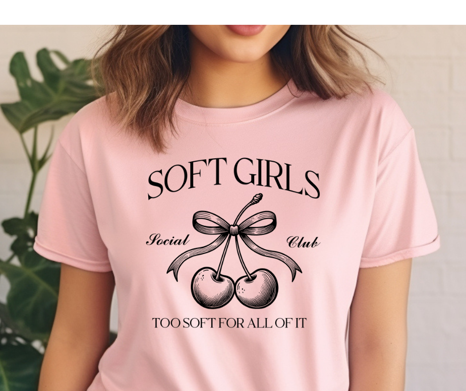 Comfort Colors Tee | Soft Girls Club Coquette Cherries [181]