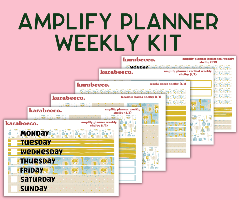 Amplify Planner Stickers | Weekly Kit | Shelby