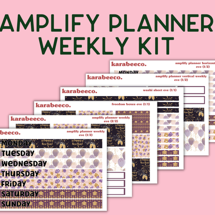Amplify Planner Stickers | Weekly Kit | Eve