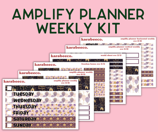 Amplify Planner Stickers | Weekly Kit | Eve