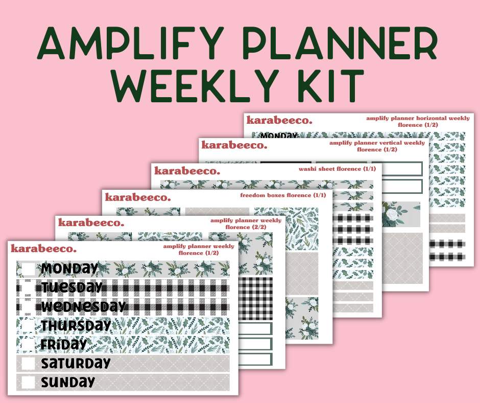 Amplify Planner Stickers | Weekly Kit | Florence