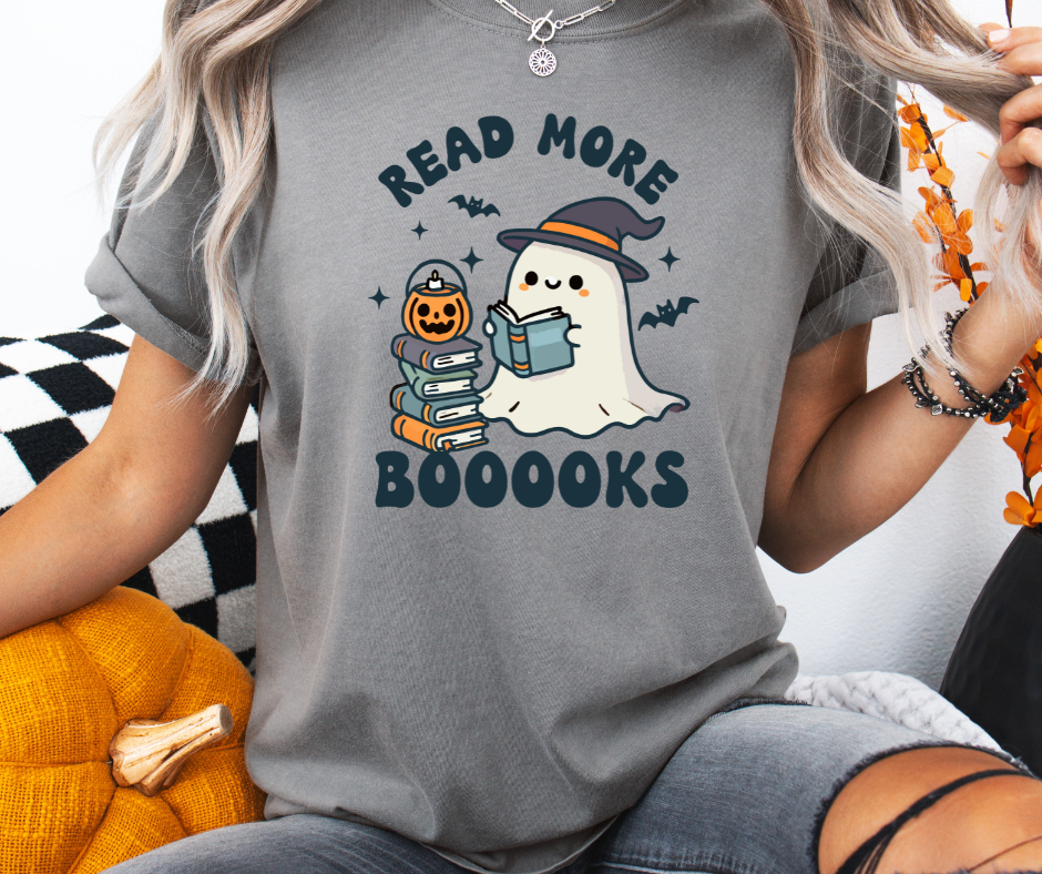 Comfort Colors Tee | Ghost Read More Books [454]