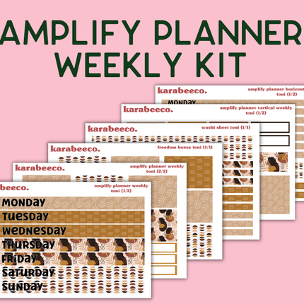 Amplify Planner Stickers | Weekly Kit | Toni