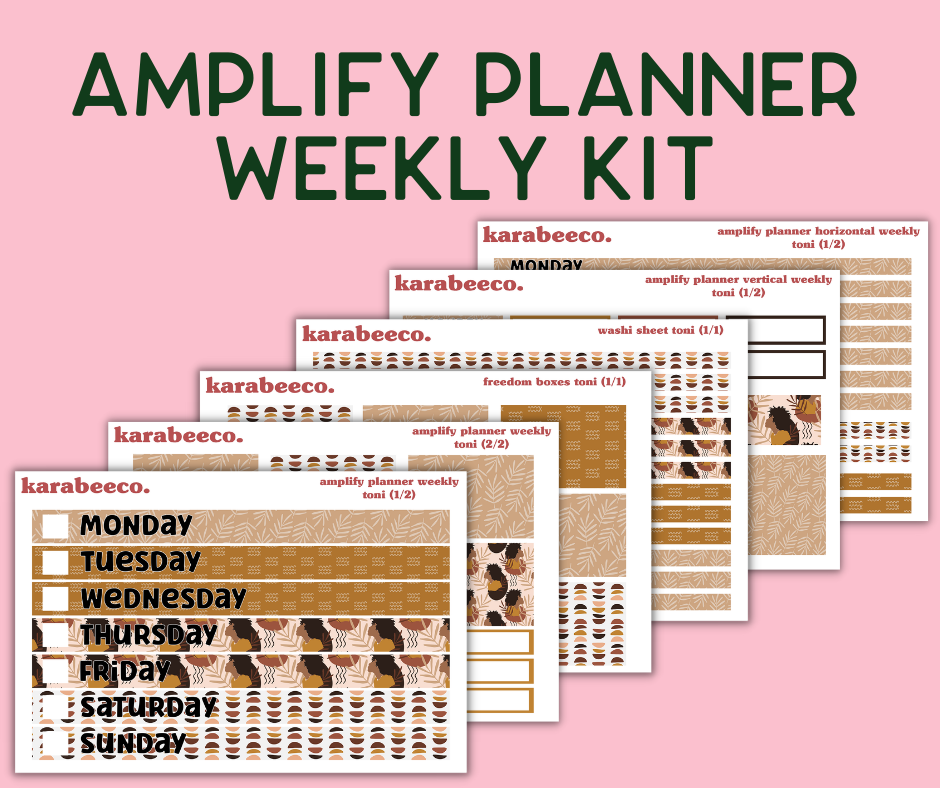 Amplify Planner Stickers | Weekly Kit | Toni