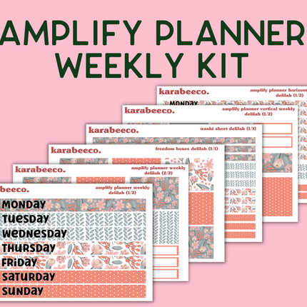 Amplify Planner Stickers | Weekly Kit | Delilah